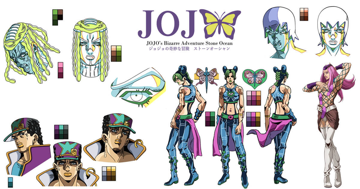 Arte y Diseño de Personajes en Jojo's Bizarre Adventure: Stone Ocean