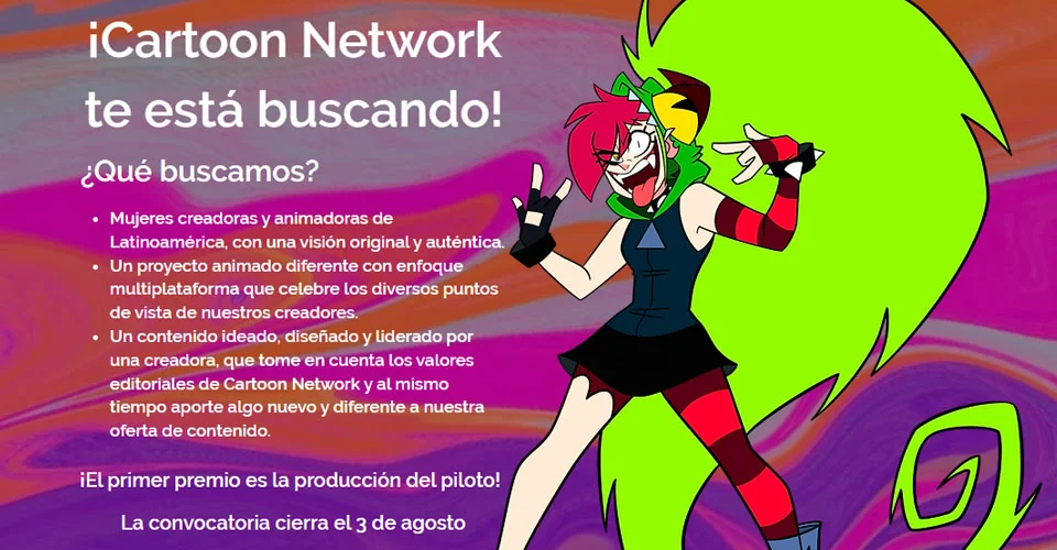 Girl Power: Convocatoria de Cartoon Network para Mujeres Artistas