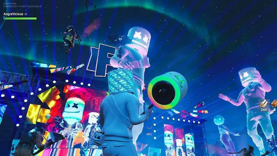 Concierto de DJ Marshmello en Fornite