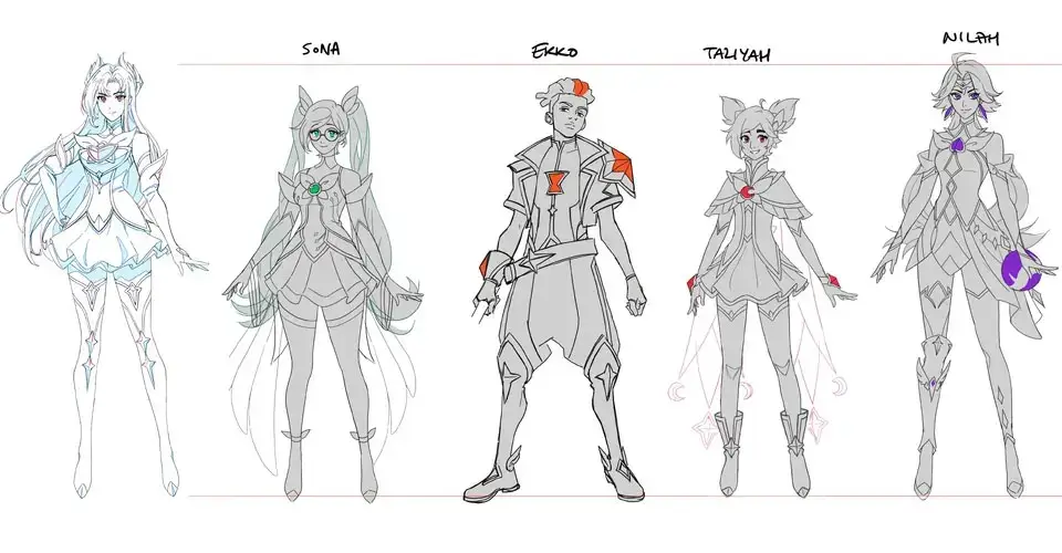 Arte Conceptual y Diseño de League of Legends: Star Guardian