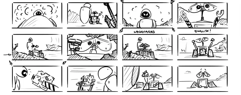 walle_storyboard_al_dirigir_una_pelicula_animada