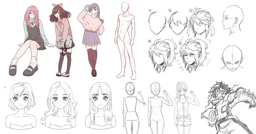 Guía Maestra Para Dibujar Anime: Cómo Dibujar Personajes Originales  Partiendo De Plantillas Sencillas 