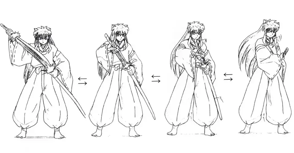 Arte Conceptual y Diseño de Personajes en InuYasha