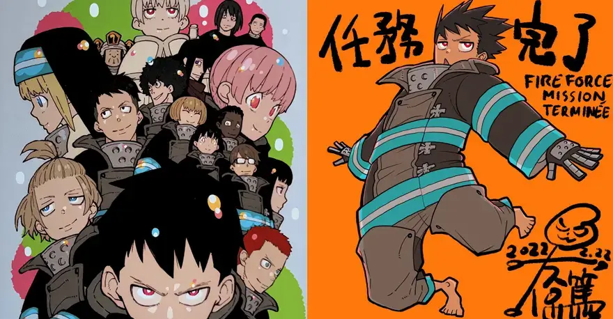 Fire Force: Arte Conceptual y Diseño de Personajes